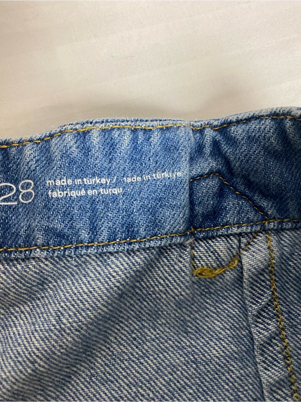 Pilcro Wide-Leg Light Blue Denim Jeans - Picture 3 of 7
